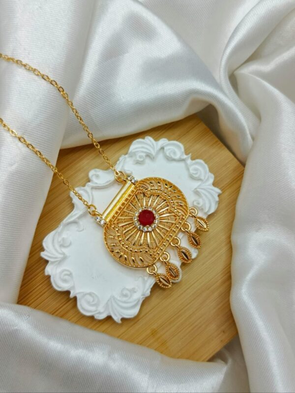 Scarlet Halo Necklace