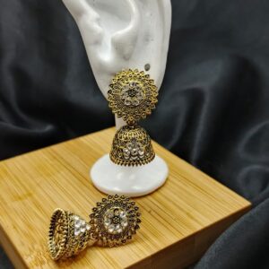 Zehra Gold Jhumkis