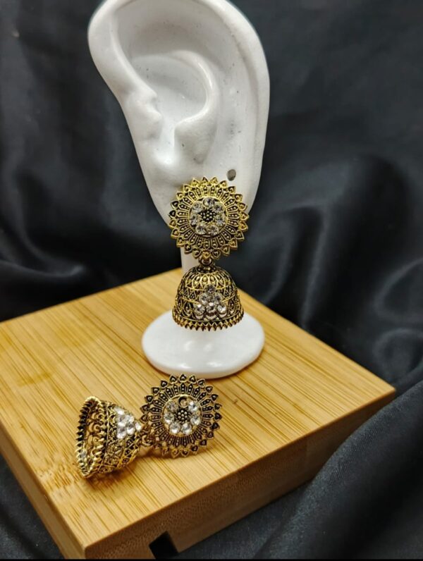 Zehra Gold Jhumkis