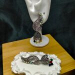 Rangoli Silver Jhumkis