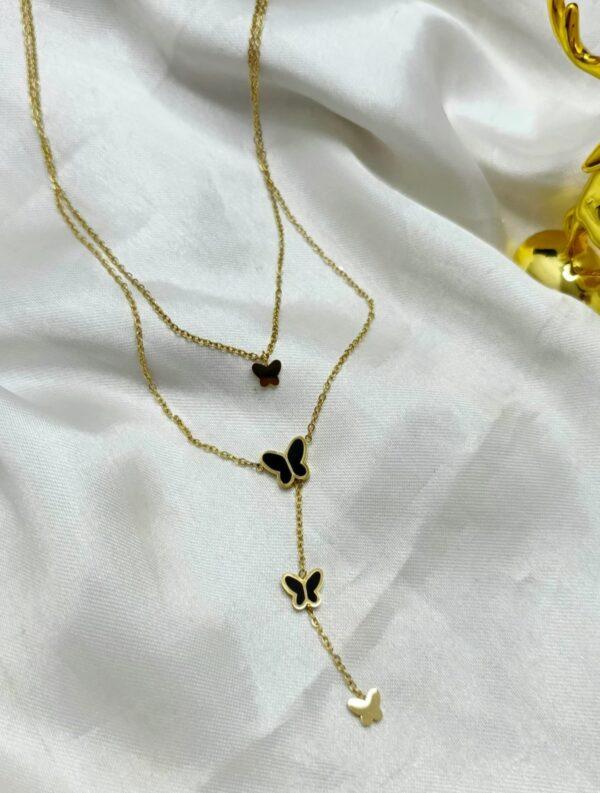 Double-Layered Butterfly Necklace