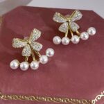 Korean 3D Bow Stud Earrings