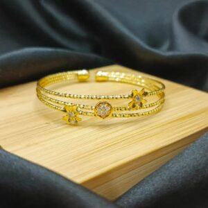 Triple Bloom Gold Handcuff
